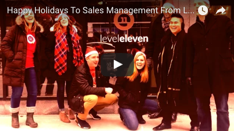 Happy holidays to sales management from LevelEleven [Video]