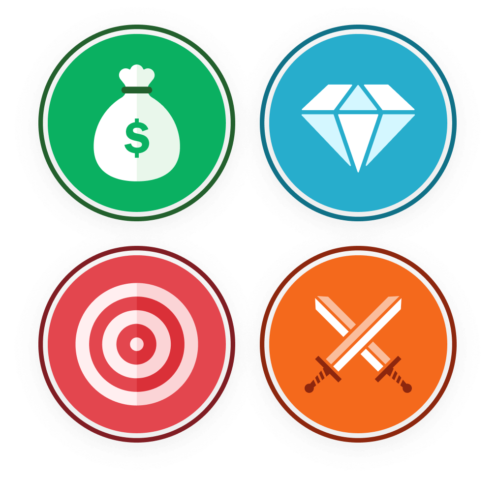 LevelEleven Badges graphic - motivate employees with rewards recognition